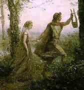 Jean-Baptiste Camille Corot Modification of Orphee ramenant Eurydice des enfers oil painting on canvas